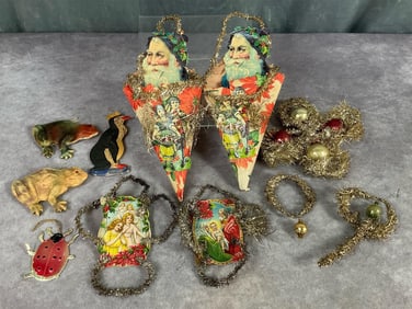 Victorian Diecut Tinsel Ornaments