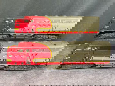 Marx Diesel Santa Fe Engine & Dummy Set