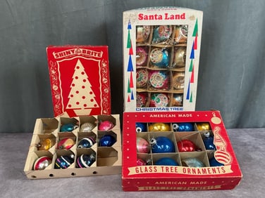 Mid Century Glass Ornaments