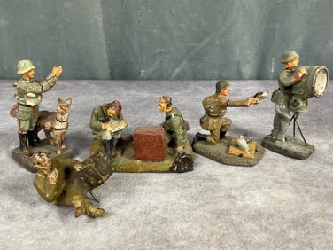 1930's Elastolin Signalmen