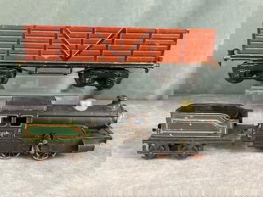 Pre War German Engine & Marklin Gondola