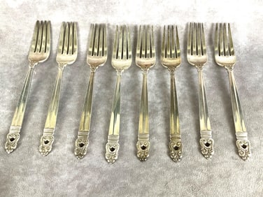International Sterling Royal Danish Silver Dinner Forks