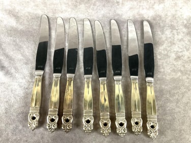 International Sterling Royal Danish Silver & Stainless Knives