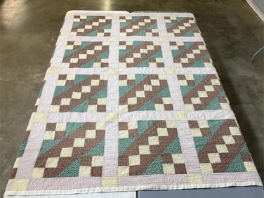 Hand Stitched Patchwork Quilt