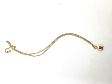 14k Gold Necklace with Pendant