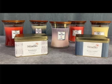 Woodwick and Studio 3B Candles