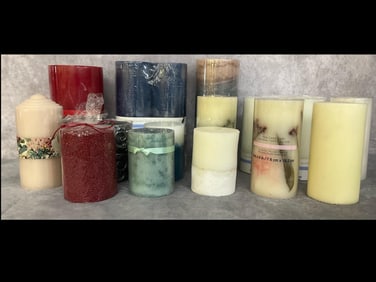 Large Group of Pillar Candles