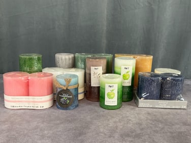 Scented and Unscented Pillar Candle Group