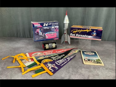 Jeff Gordon, Ron Hornaday, Rocket Bank and Pennants
