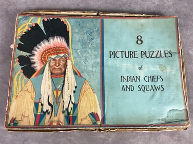 Indian Chiefs and Squaws Picture Puzzles