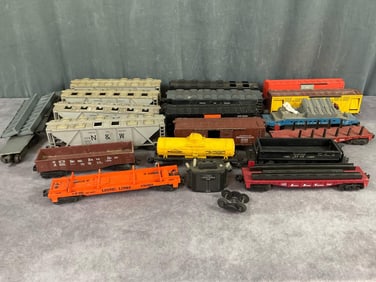 Large Group of Lionel Train Cars