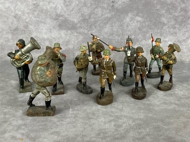 Elastolin & Lineol German Band Soldiers