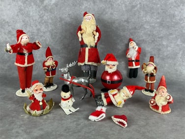 Hand Painted Santas