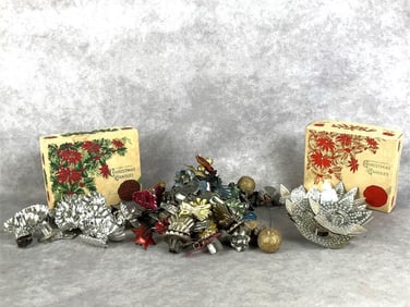 Tin Christmas Candle Holders & Reflectors