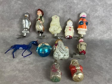 German Mercury Glass Figures
