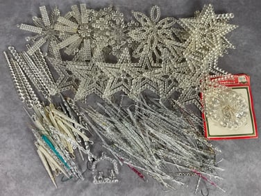 Glass & Plastic Icicles And Stars