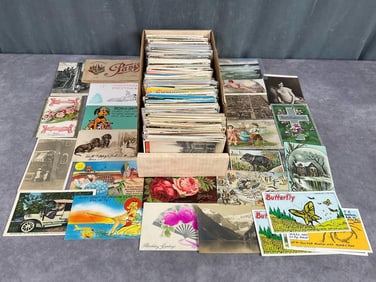 Lot of Approximately 700 Postcards