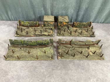 1930's Elastolin Trench Sections