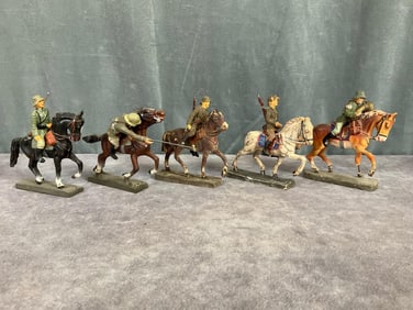 1930's Elastolin Soldiers on Horseback