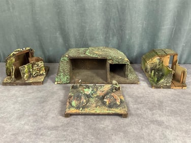 1930's Elastolin Bunkers