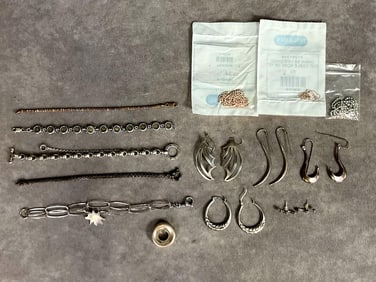 Sterling Silver Bracelets & Earrings