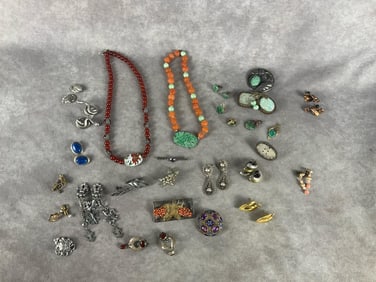 Peking Glass Necklaces, Brooches, and More