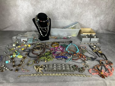 Beaded Necklaces, Costume, Scrap Silver