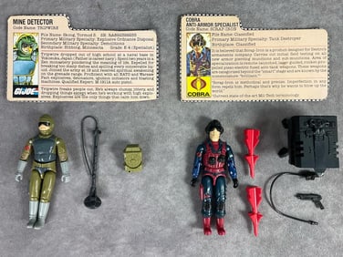 1984 Cobra Anti-Armor Specialist & 1983 Mine Detector