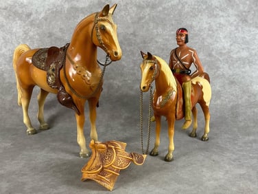 1960's Breyer Horses & Indian Figure