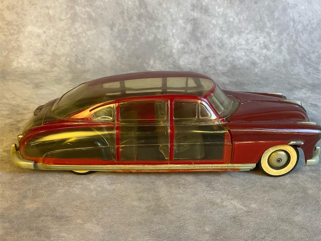 Hudson Hornet Promo Model: This half clean promotional model was meant to be kept at dealerships to demonstrate features of the car and were not meant to be given to the public. While it has no markings other examples have been
