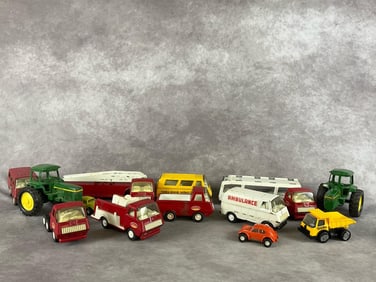 1970's Tonka & John Deere Pressed Steel Toys
