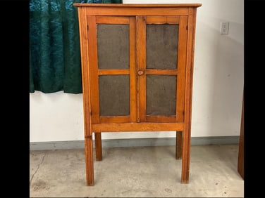 Late 1800's Oak Pie Safe