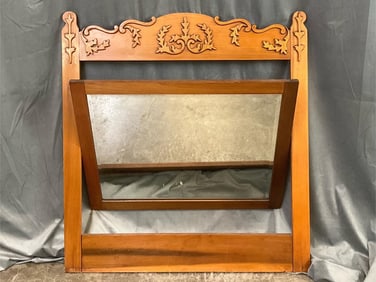 1930s Ornate Swivel Mirror