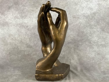 Auguste Rodin “The Cathedrial?? Sculpture