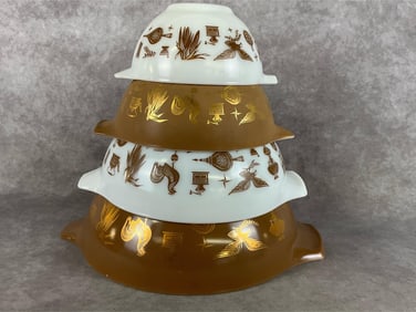 Pyrex Early American Cinderella Mixing Bowls