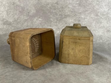 19th Century Wooden Butter Molds