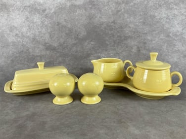 Vintage Fiestaware Yellow Table Set