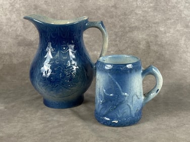 Blue Salt Glazed Pottery