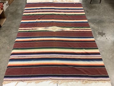 Handwoven Mexican Serape Blanket