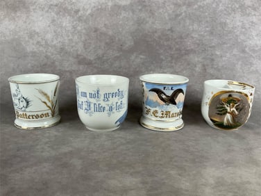 Turn of the Century Shaving Mugs