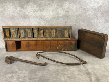 Antique Hardware Sorters & Cast Iron Tools