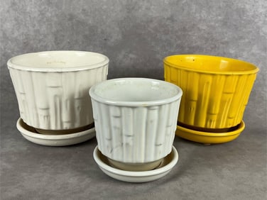 Mid- Century McCoy Bamboo Planters