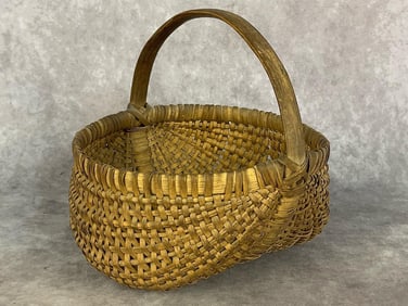 Country Oak Splint Basket