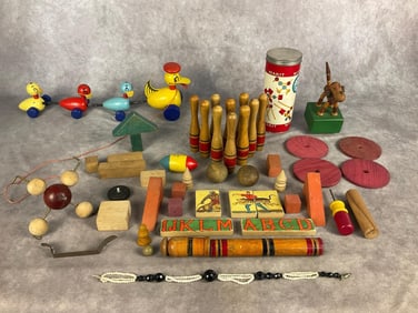 Mid Century Wooden Toys