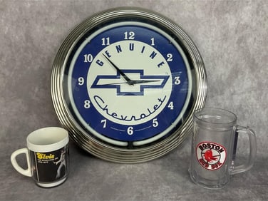 Chevrolet LED Clock & Mugs