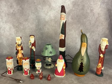 Santa Lamp Candle Holders & More