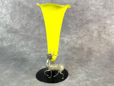 Hand Blown Art Glass Vase