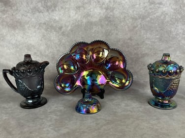 Westmoreland Strutting Peacocks Glassware