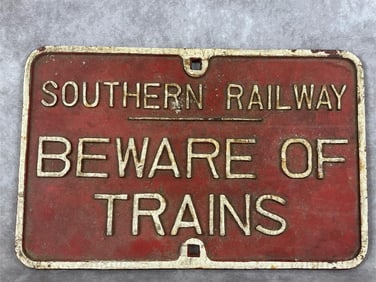 Early 1900's Southern Railway Sign