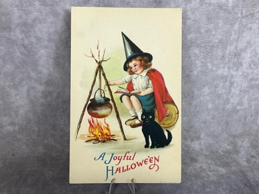 Wolf & Co. Halloween Postcard